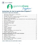 ElectroCore gammaCore Sapphire Instructions For Use Manual предпросмотр