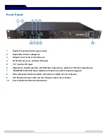 Предварительный просмотр 6 страницы Electrodyne Audio 2501 Preamp Owner'S Manual