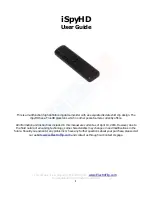 Preview for 1 page of ElectroFlip iSpyHD User Manual