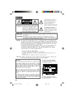 Preview for 2 page of Electrohome 20EV701 User Manual