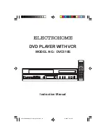 Preview for 1 page of Electrohome DVC510E Instruction Manual