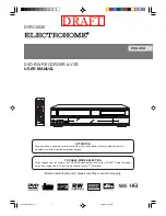 Electrohome DVRC802E User Manual preview