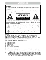 Preview for 2 page of Electrohome EAAC500 User Manual