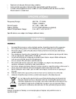 Preview for 12 page of Electrohome EAAC600 User Manual