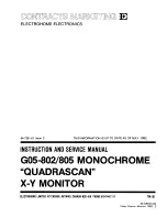 Preview for 1 page of Electrohome G05-802 Instruction And Service Manual