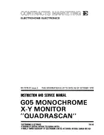 Preview for 1 page of Electrohome G05 Instruction And Service Manual