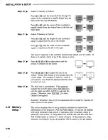 Preview for 30 page of Electrohome Marquee Ultra Series User Manual