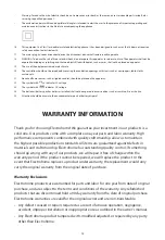 Preview for 15 page of Electrohome RR35 User Manual