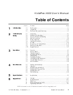 Preview for 1 page of Electrohome VistaPro 2000 User Manual