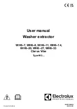 Electrolux Professional Clarus Vibe WH6-11 User Manual preview