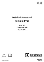 Preview for 1 page of Electrolux Professional Compass Pro TD6-10 Installation Manual