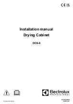 Electrolux Professional DC6-8 Installation Manual preview
