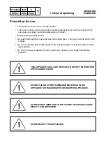 Предварительный просмотр 4 страницы Electrolux Professional IC43316 Operating Handbook