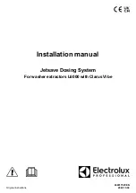 Предварительный просмотр 1 страницы Electrolux Professional Jetsave Installation Manual