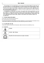 Preview for 6 page of Electrolux Professional Lagoon WH6-6 User Manual