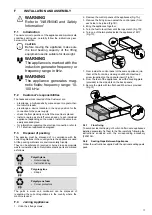 Preview for 17 page of Electrolux Professional N7E Installation And Operating Manual