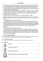 Preview for 6 page of Electrolux Professional QuickDry QDC N1130 Series User Manual