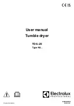 Electrolux Professional TD6-20 N2 Series User Manual предпросмотр