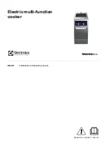 Preview for 1 page of Electrolux Professional thermaline 588440 Installation And Operating Manual