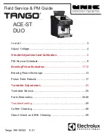 Preview for 1 page of Electrolux Professional UNIC TANGO ACE-ST DUO Manual