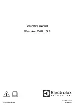 Electrolux Professional Wascator FOM71 CLS Operating Manual preview