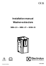 Electrolux Professional WB6-20 Installation Manual preview