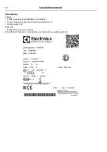 Preview for 16 page of Electrolux Professional WB6-20 Installation Manual