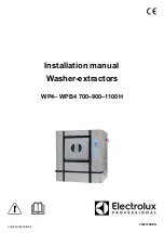 Electrolux Professional WP4 1100H Installation Manual preview