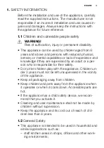 Preview for 3 page of Electrolux REX MQC325G User Manual