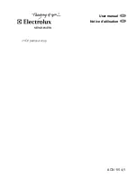 Preview for 1 page of Electrolux 1 User Manual