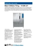 Preview for 1 page of Electrolux 10 GN 2/1 Brochure & Specs