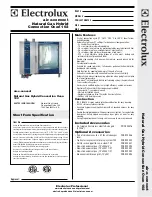 Electrolux 102 D Specification Sheet предпросмотр