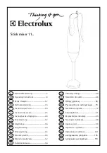 Preview for 1 page of Electrolux 11 Series Operating Instructions Manual