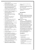 Предварительный просмотр 41 страницы Electrolux 11 Series Operating Instructions Manual