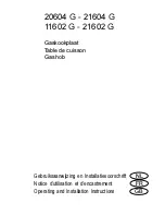 Electrolux 11602 G Operating And Installation Instructions preview