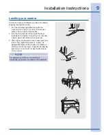 Предварительный просмотр 9 страницы Electrolux 134700400 Installation Instructions Manual