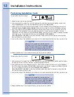 Preview for 12 page of Electrolux 134700400 Installation Instructions Manual