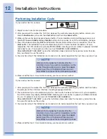 Предварительный просмотр 12 страницы Electrolux 134700400 Installation Instructions Manual