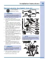 Предварительный просмотр 13 страницы Electrolux 134709300 Installation Instructions Manual