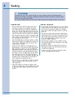 Preview for 4 page of Electrolux 137356900 Use And Care Manual