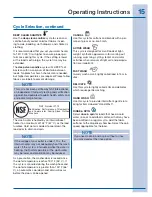 Preview for 15 page of Electrolux 137356900 Use And Care Manual