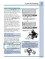 Preview for 37 page of Electrolux 137356900 Use And Care Manual