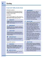 Preview for 4 page of Electrolux 15 Use And Care Manual