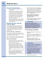 Preview for 16 page of Electrolux 15 Use And Care Manual