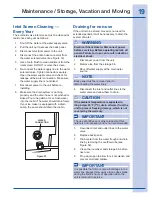 Предварительный просмотр 19 страницы Electrolux 15 Use And Care Manual