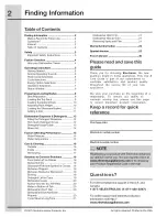 Preview for 2 page of Electrolux 154671101 Use & Care Manual