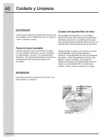 Preview for 40 page of Electrolux 154671101 Use & Care Manual