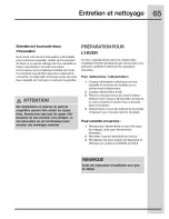 Preview for 65 page of Electrolux 154671101 Use & Care Manual