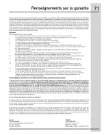 Preview for 71 page of Electrolux 154671101 Use & Care Manual