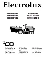 Preview for 1 page of Electrolux 165H107RB Instruction Manual